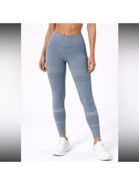 Lilybod Women's Blue & Gray Activate Full Length Leggings Size Small